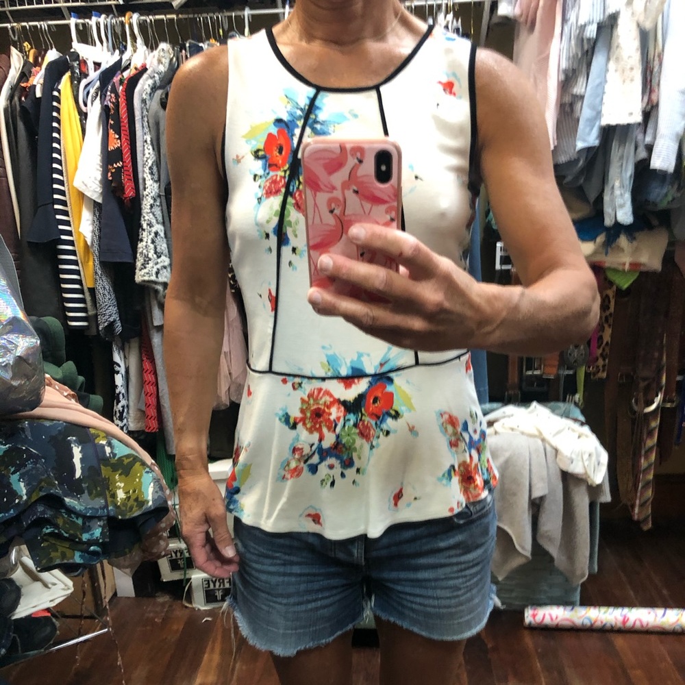 Made in San Francisco brand peplum cotton top